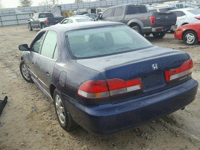 1HGCG56682A045347 - 2002 HONDA ACCORD EX BLUE photo 3