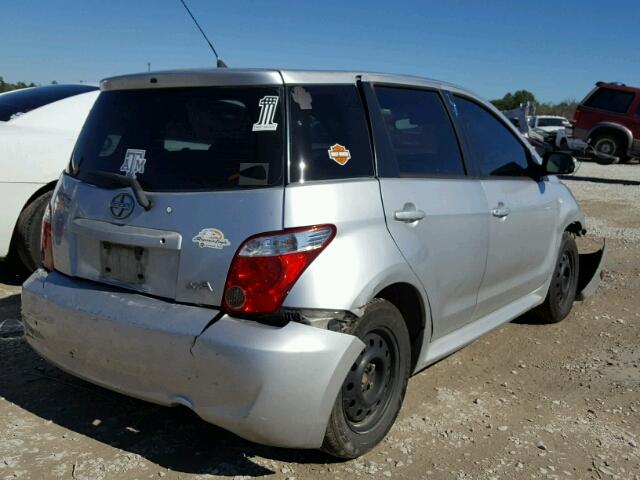 JTKKT624260154701 - 2006 TOYOTA SCION XA SILVER photo 4