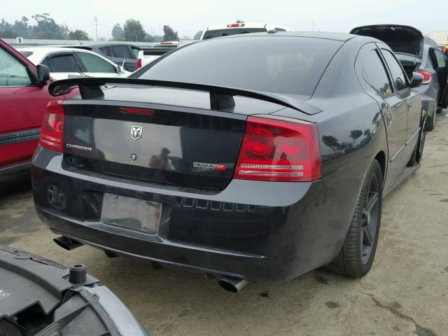 2B3KA73W37H891603 - 2007 DODGE CHARGER SR BLACK photo 4