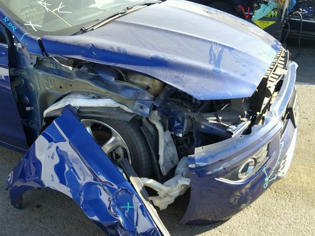 3FA6P0H70DR344530 - 2013 FORD FUSION SE BLUE photo 9