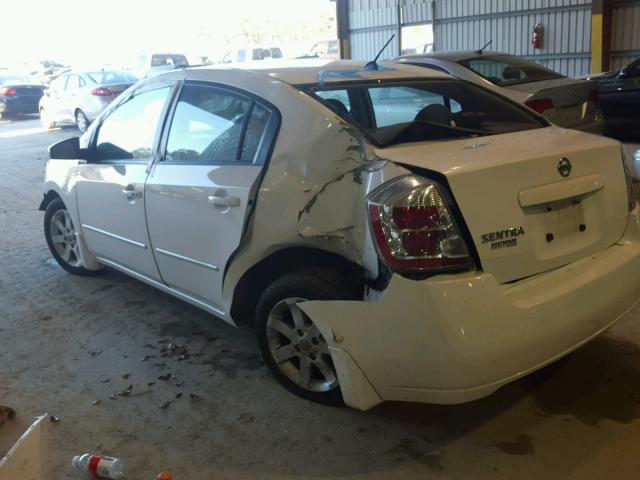 3N1AB61E08L633689 - 2008 NISSAN SENTRA 2.0 WHITE photo 3