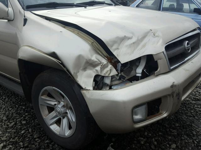 JN8DR09Y03W810640 - 2003 NISSAN PATHFINDER GOLD photo 9