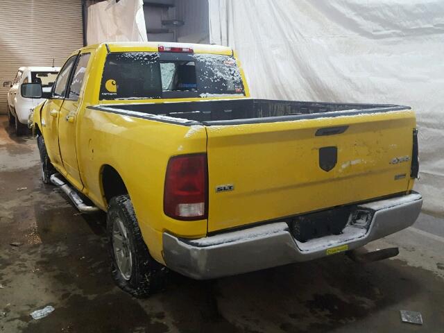 1D3HV18P29S804787 - 2009 DODGE RAM 1500 YELLOW photo 3