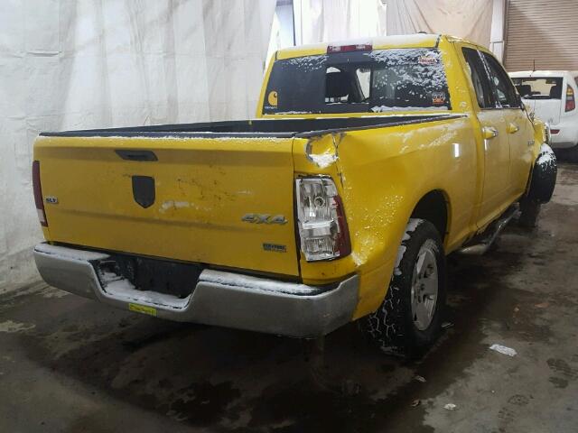 1D3HV18P29S804787 - 2009 DODGE RAM 1500 YELLOW photo 4