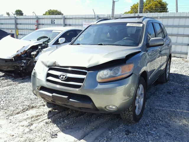 5NMSH13E68H134862 - 2008 HYUNDAI SANTA FE S GREEN photo 2