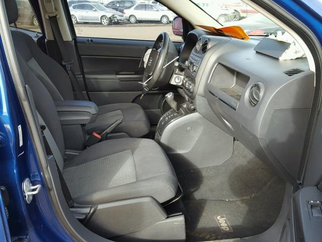 1J4NF4FB5AD512796 - 2010 JEEP COMPASS SP BLUE photo 5