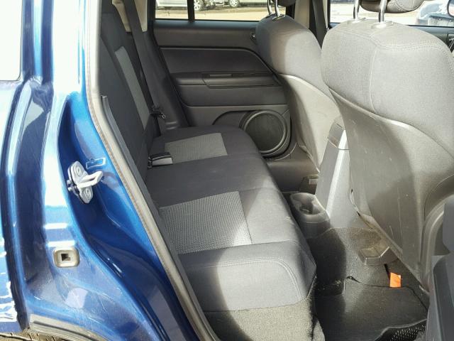 1J4NF4FB5AD512796 - 2010 JEEP COMPASS SP BLUE photo 6