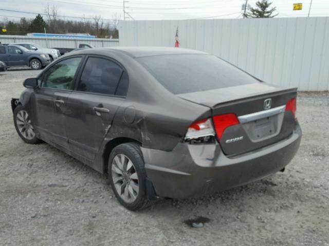 19XFA1F60AE082281 - 2010 HONDA CIVIC GRAY photo 3