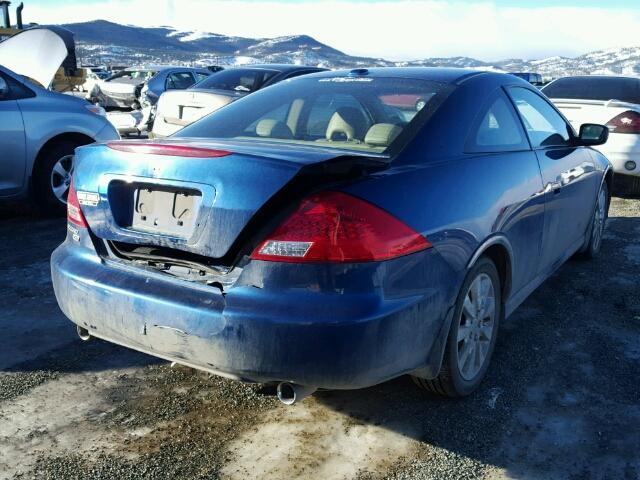 1HGCM82646A002596 - 2006 HONDA ACCORD EX BLUE photo 4