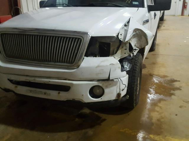 1FTRF12286NB69253 - 2006 FORD F150 WHITE photo 9