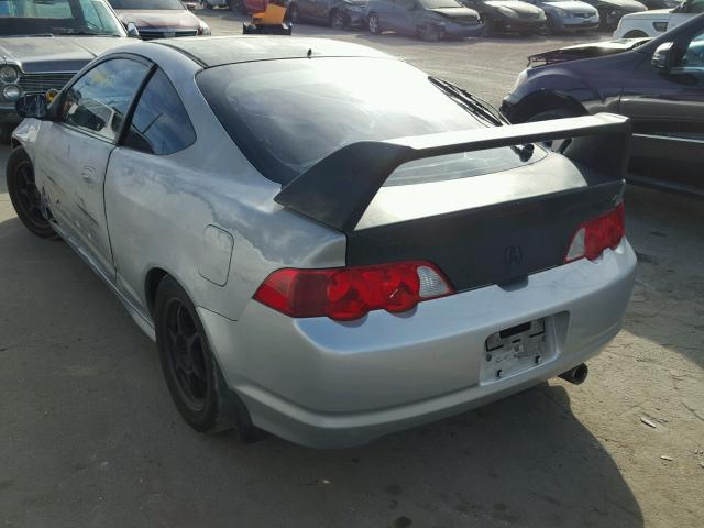 JH4DC53052C003333 - 2002 ACURA RSX TYPE-S SILVER photo 3