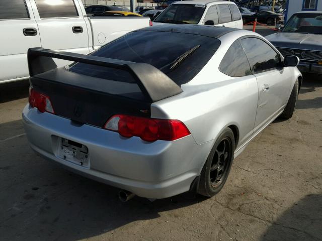 JH4DC53052C003333 - 2002 ACURA RSX TYPE-S SILVER photo 4