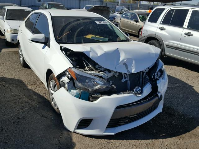 5YFBURHE4FP296172 - 2015 TOYOTA COROLLA L WHITE photo 1