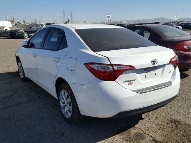 5YFBURHE4FP296172 - 2015 TOYOTA COROLLA L WHITE photo 3