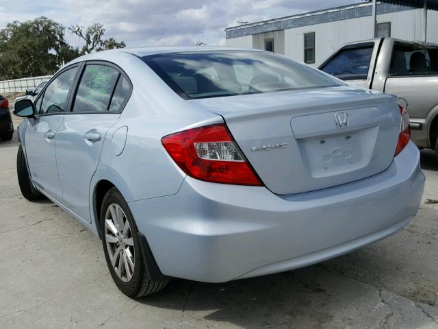 2HGFB2F92CH526265 - 2012 HONDA CIVIC EXL Niebieski zdjęcie 3