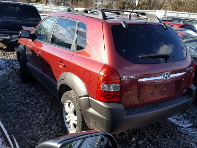 KM8JN72D56U332916 - 2006 HYUNDAI TUCSON GLS RED photo 3