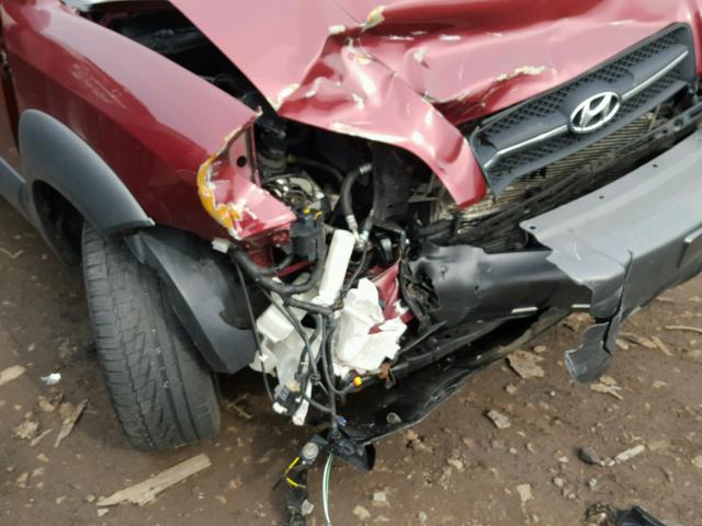 KM8JN72D56U332916 - 2006 HYUNDAI TUCSON GLS RED photo 9