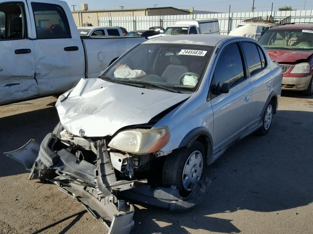 JTDBT123410152538 - 2001 TOYOTA ECHO GRAY photo 2