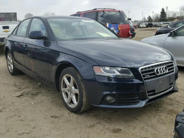 WAULF78K29N026722 - 2009 AUDI A4 2.0T QU BLUE photo 1