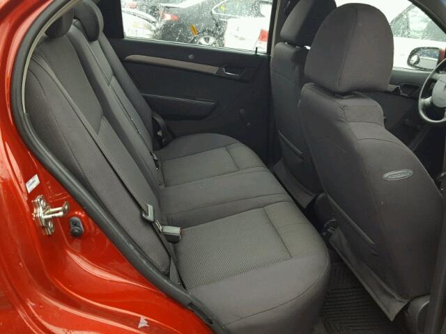 KL1TD56E29B396944 - 2009 CHEVROLET AVEO LS 红色 照片 6