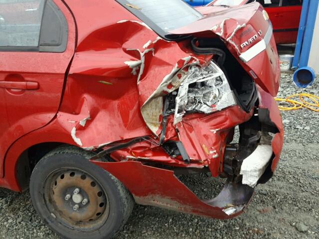 KL1TD56E29B396944 - 2009 CHEVROLET AVEO LS 红色 照片 9