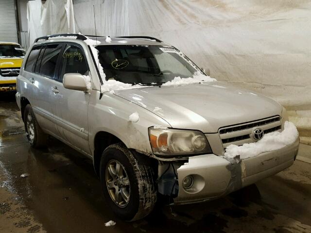 JTEEP21A440045058 - 2004 TOYOTA HIGHLANDER GRAY photo 1