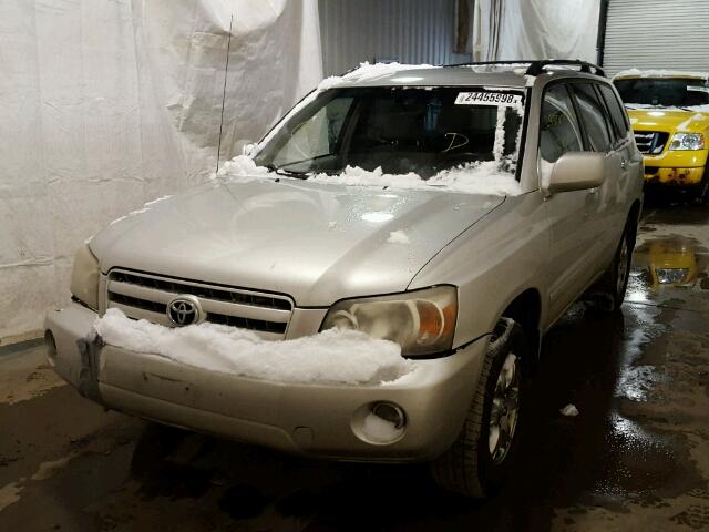 JTEEP21A440045058 - 2004 TOYOTA HIGHLANDER GRAY photo 2