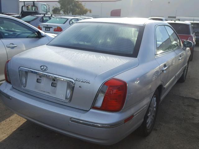 KMHFU45E15A377122 - 2005 HYUNDAI XG 350 SILVER photo 4