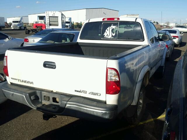 5TBBT44116S475696 - 2006 TOYOTA TUNDRA ACC WHITE photo 4