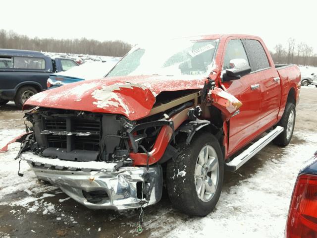 1C6RR7LT9FS724852 - 2015 RAM 1500 SLT RED photo 2