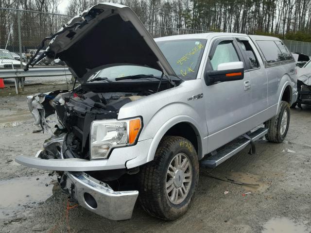 1FTFX1EF0BFD22792 - 2011 FORD F150 SUPER GRAY photo 2