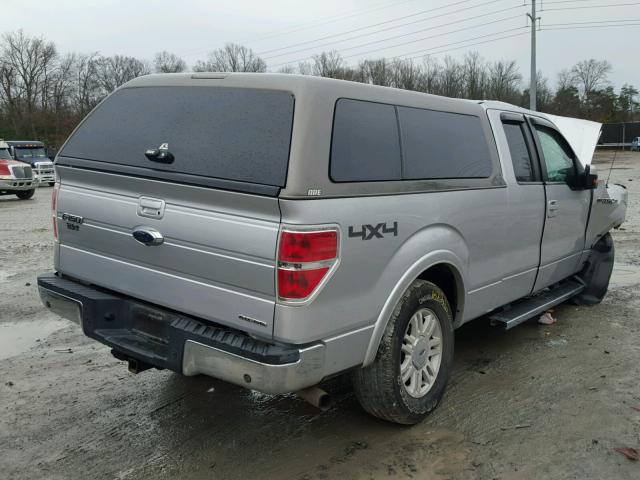 1FTFX1EF0BFD22792 - 2011 FORD F150 SUPER GRAY photo 4