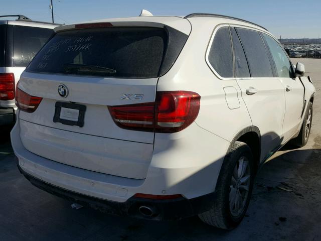 5UXKR2C58F0H39208 - 2015 BMW X5 SDRIVE3 WHITE photo 4