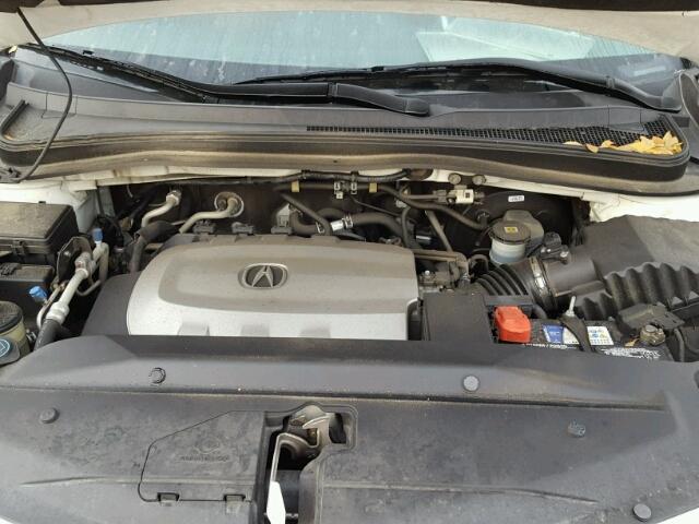 2HNYD2H55AH525355 - 2010 ACURA MDX ADVANC WHITE photo 7