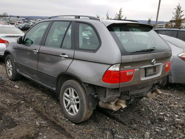 5UXFA13504LU32451 - 2004 BMW X5 3.0I GRAY photo 3