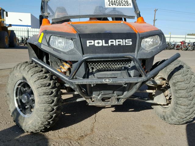 4XAVH76A0AD837226 - 2010 POLARIS RANGER RZR ORANGE photo 9