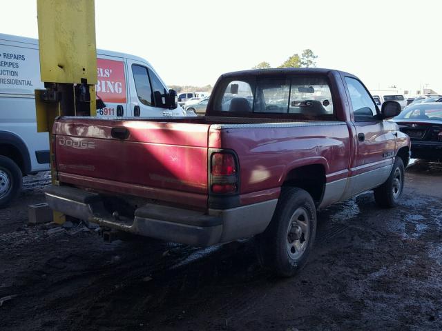 1B7HC16X1XS132428 - 1999 DODGE RAM 1500 RED photo 4