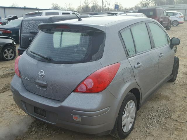 3N1BC1CP1CK292675 - 2012 NISSAN VERSA S GRAY photo 4