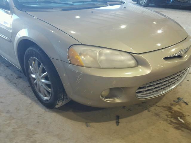 1C3EL56R62N197668 - 2002 CHRYSLER SEBRING LX TAN photo 9