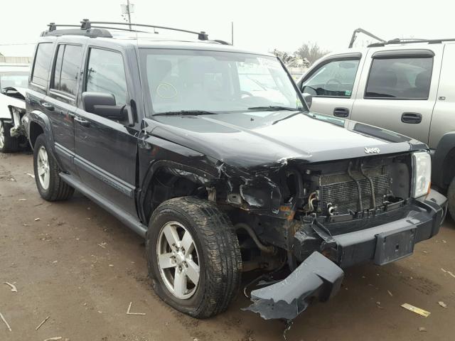 1J8HG48K67C608165 - 2007 JEEP COMMANDER BLACK photo 1