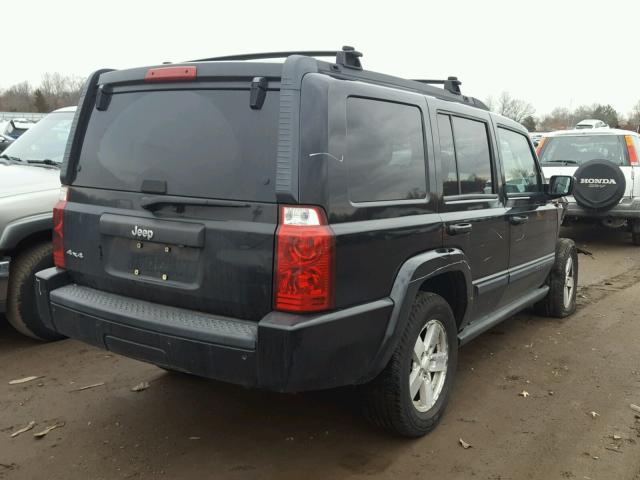 1J8HG48K67C608165 - 2007 JEEP COMMANDER BLACK photo 4