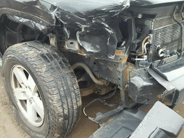 1J8HG48K67C608165 - 2007 JEEP COMMANDER BLACK photo 9