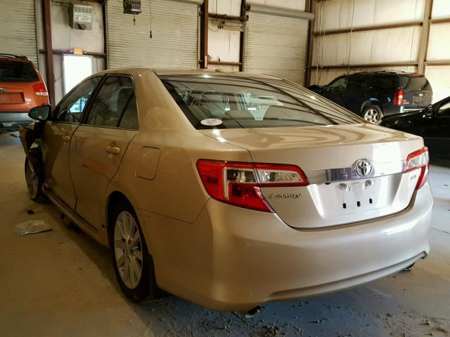 4T1BK1FK9CU003747 - 2012 TOYOTA CAMRY SE TAN photo 3