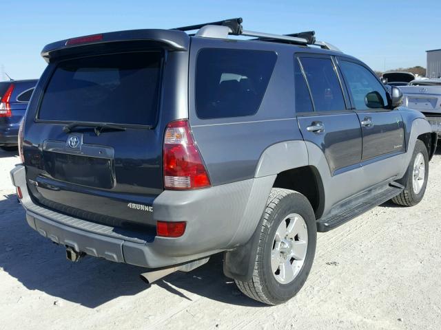 JTEZT14RX38000635 - 2003 TOYOTA 4RUNNER SR GRAY photo 4