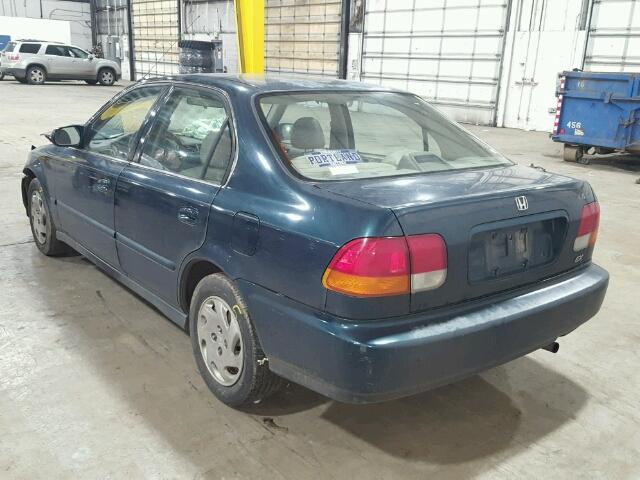 JHMEJ864XVS004238 - 1997 HONDA CIVIC EX მწვანე ფოტო 3