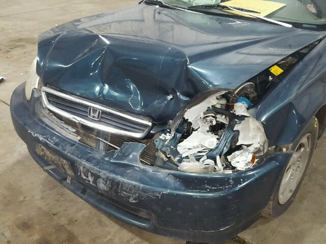 JHMEJ864XVS004238 - 1997 HONDA CIVIC EX მწვანე ფოტო 9