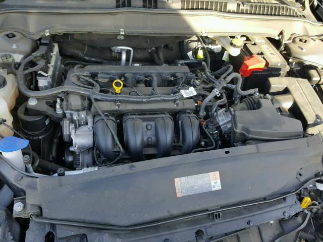 3FA6P0H71GR343052 - 2016 FORD FUSION SE GRAY photo 7