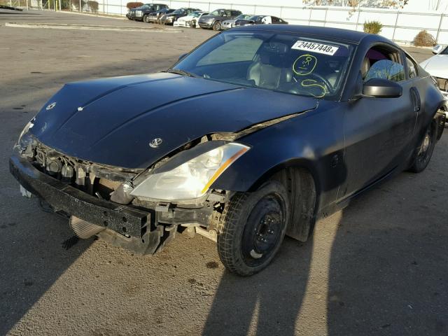 JN1AZ34E63T005386 - 2003 NISSAN 350Z COUPE BLACK photo 2