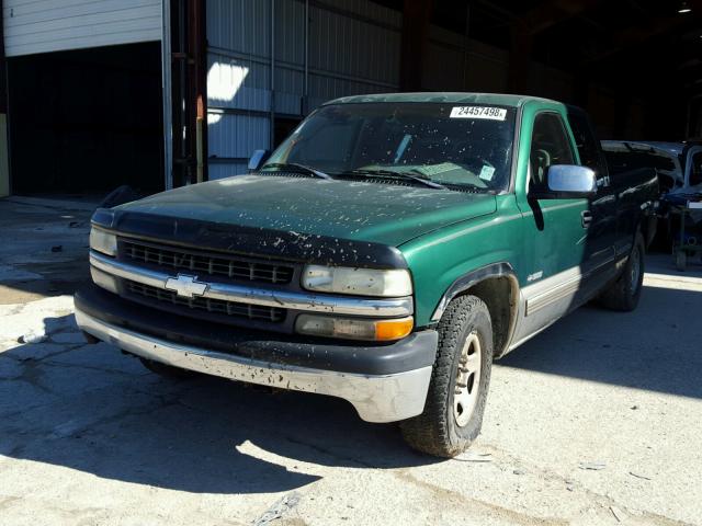 2GCEC19TXX1202455 - 1999 CHEVROLET SILVERADO GREEN photo 2