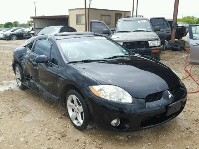 4A3AK24F08E005879 - 2008 MITSUBISHI ECLIPSE BLACK photo 1